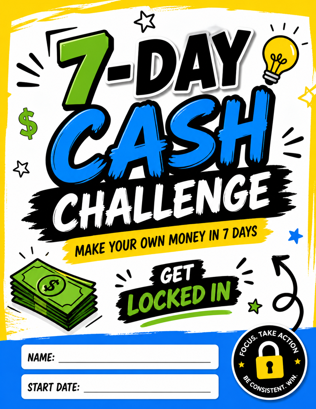 7-Day Cash Challenge for kids
