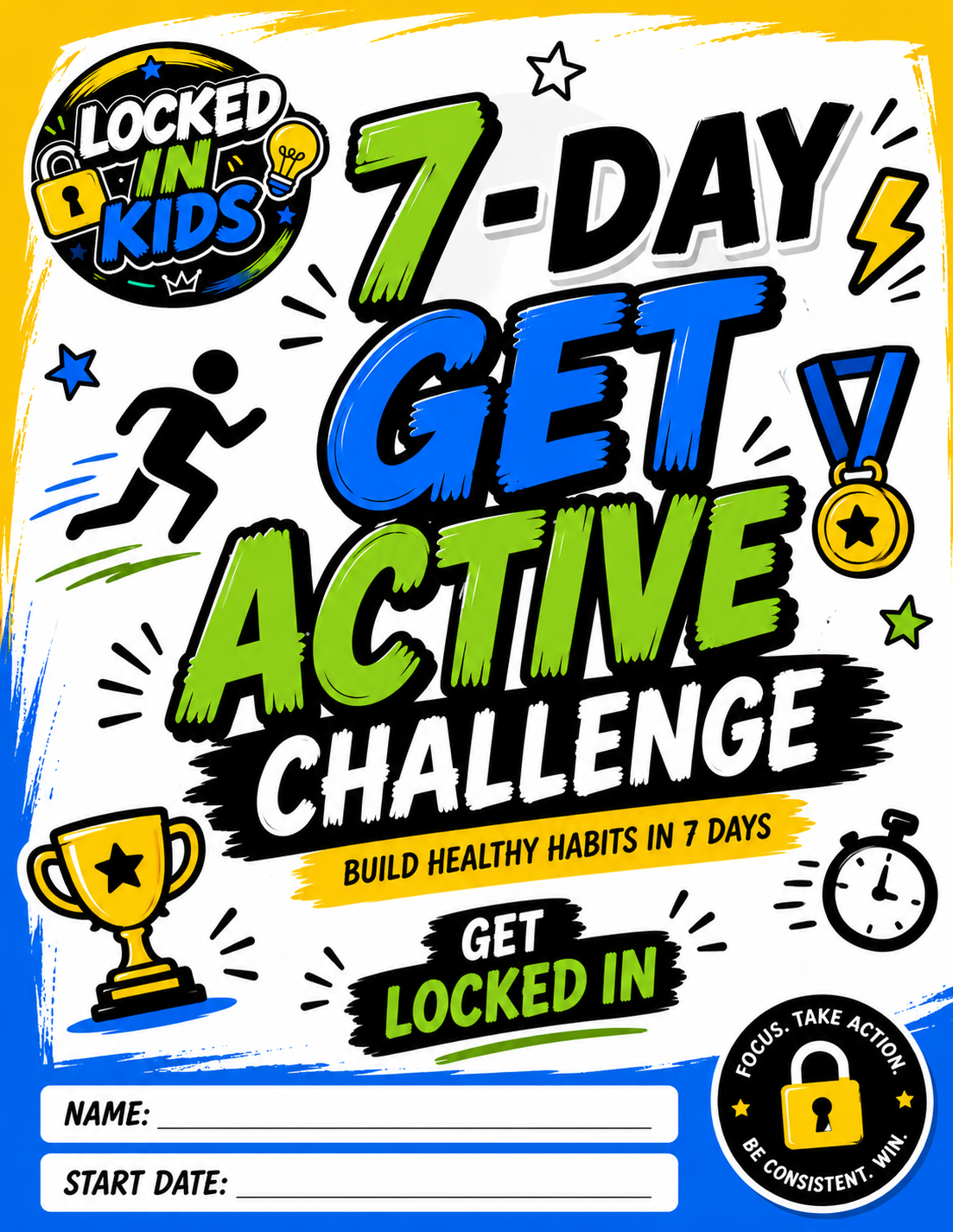 Locked In Kids: Get Active Challenge (FREE)  🌟